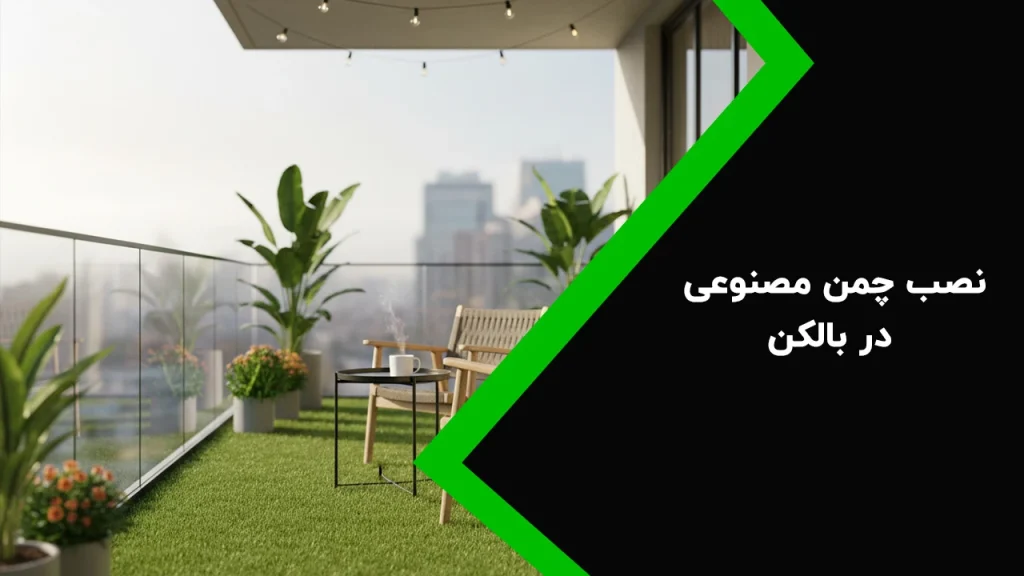 نصب چمن مصنوعی در بالکن